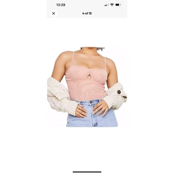 We are HAH by Free People Under The Wire Bodysuit | Copper Rose NWTS Small 1B - Picture 5 of 6